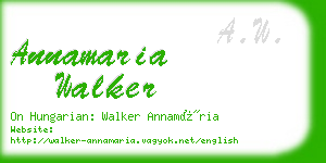 annamaria walker business card